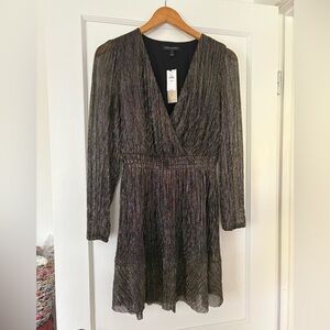 Banana Republic Black Metallic Dress